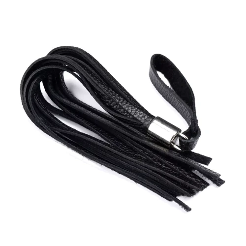 Флоггер из натуральной кожи Flirty Soft Leather - Black, BM-00027