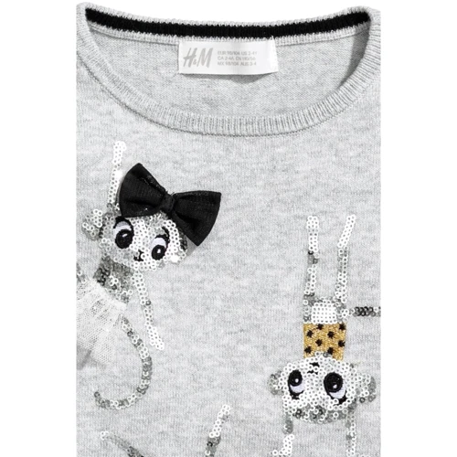 Джемпер H & M 7Z5493907 110-116 см сірий: Тип Джемпери