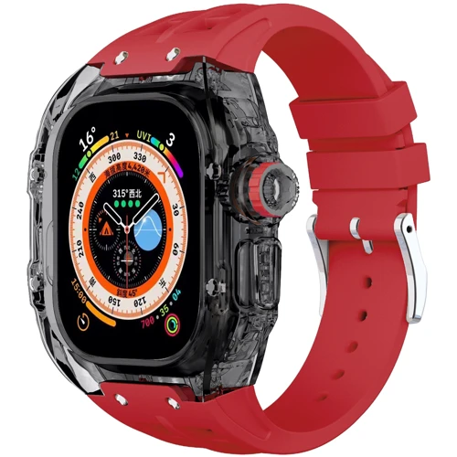 Аксесуар для Watch Precision Pc And Fluorine Rubber Red для Apple Watch Ultra 49mm