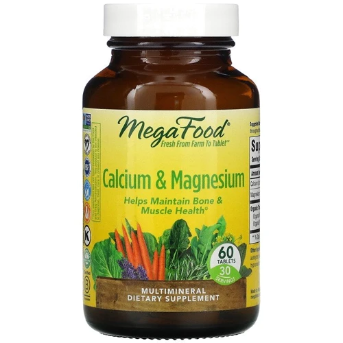 

MegaFood Calcium & magnesium Кальций и магний 60 таблеток
