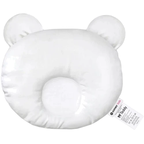 Подушка для новорожденных Sonex Teddy + наволочка бежевая 30x32 см (SO102394)
