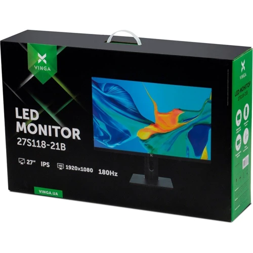 Монитор Vinga 27S118-21B: Разъемы USB, DisplayPort, HDMI