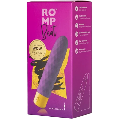 Мини-вибратор Romp Beat, 4 вибро-паттерна, 6 уровней интенсивности
