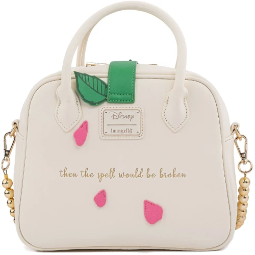 Сумка Loungefly Disney - Beauty and the Beast Rose Crossbody Bag бежева (WDTB2188): Матеріал Искусственная кожа