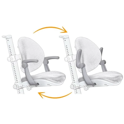 Детское кресло Mealux Ortoback Plus Pink (арт.Y-508 KP Plus): Регулировка Глубины сиденья, Высоты спинки, Высоты сиденья