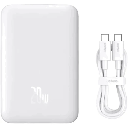 Внешний аккумулятор Baseus Power Bank 20000mAh Magnetic Wireless 20W White (PPCX150002): Емкость батареи, мАч 20000