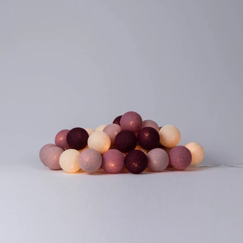 Гирлянда Cotton ball lights на 10 шаров 2,7м, Rosegarden: Длина, м 2.7