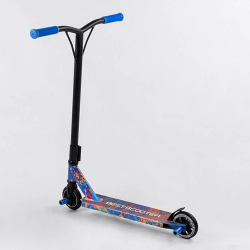 Самокат трюковый Best Scooter синий (78107): Тип колес литые