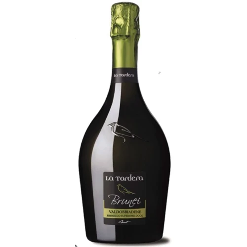 Вино ігристе PROSECCO VALDOBBIADENE SUPERIORE DOCG "BRUNEI" SPUMANTE BRUT, LA TORDERA, біле брют, 0.75л 11.5% (STA8033011560029)