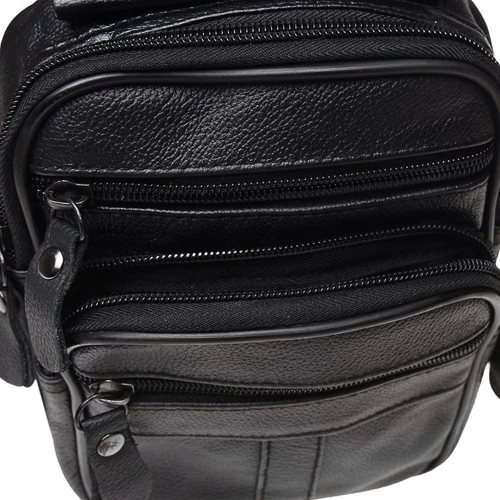 Мужская сумка через плечо Keizer черная (K18016-black): Пол Мужской