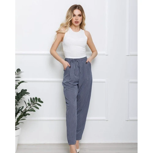 Брюки ISSA PLUS 12601 42 синие: Вид Брюки