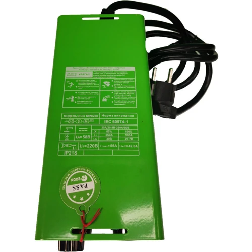 Сварочный инвертор EDON ECO MINI 250 (1018295): Вес, кг 2.5