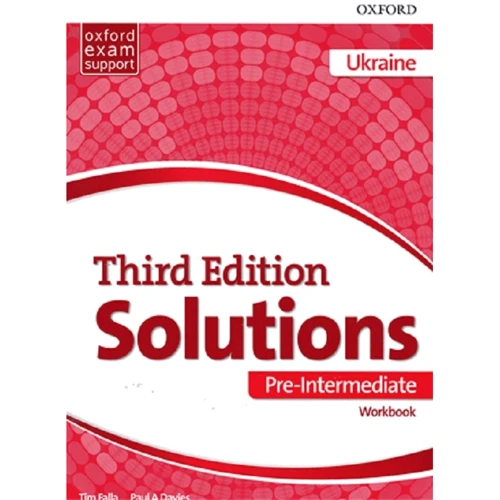 Solutions 3rd Edition Pre-Intermediate: Workbook (Ukrainian Edition)
