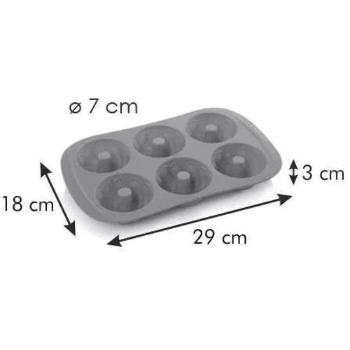 Форма для міні-кексів Tescoma Delicia Silicon Prime 29х18 см (629437): Діапазон температур, ° C 230
