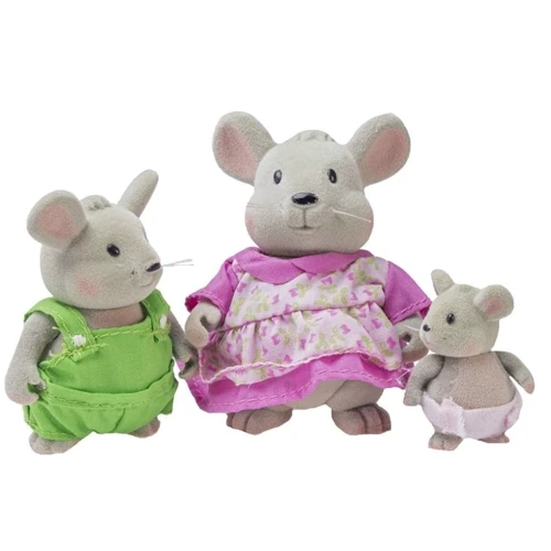 Набор фигурок Li'l Woodzeez СЕМЬЯ МЫШЕЙ (6003M)