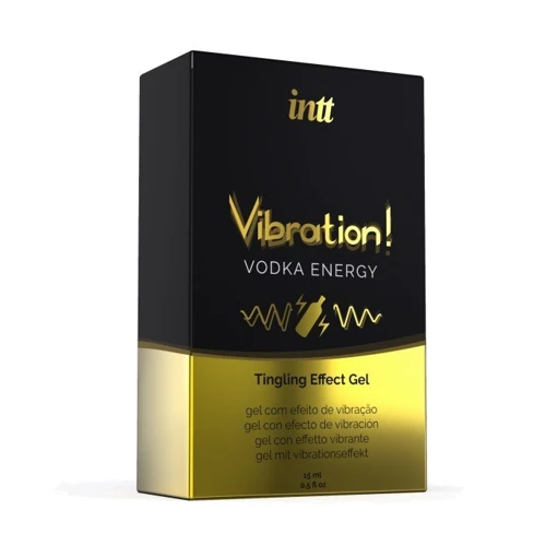 Жидкий вибратор Intt Vibration Vodka EXTRA GREEN со вкусом водки, 15 мл