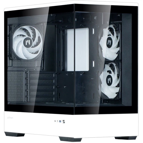 Корпус Zalman P30 Black/White (P30BW): Матеріал передній панелі металл