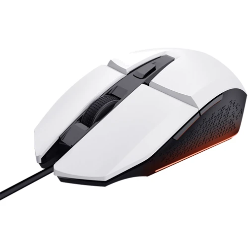 Мышь Trust GXT 109 Felox RGB White (25066): Эргономика симметричная для левшей