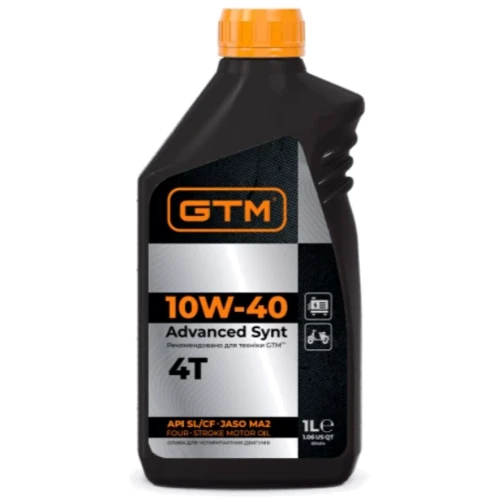 Масло для четырёхтактного двигателя GTM Advanced Synt 10W-40 1 л