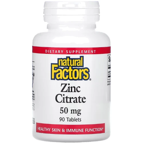 Natural Factors Zinc Citrate Цитрат цинку 50 мг 90 таблеток