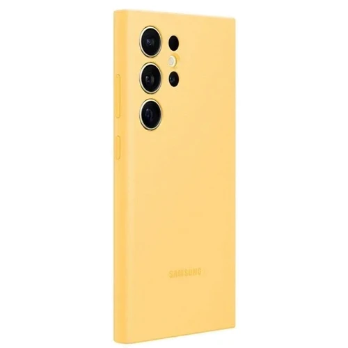 Чехол для телефонов Samsung Silicone Case Yellow (EF-PS928TYEGWW) for Samsung S928 Galaxy S24 Ultra: Материал Силикон/Поликарбонат/Микрофибра