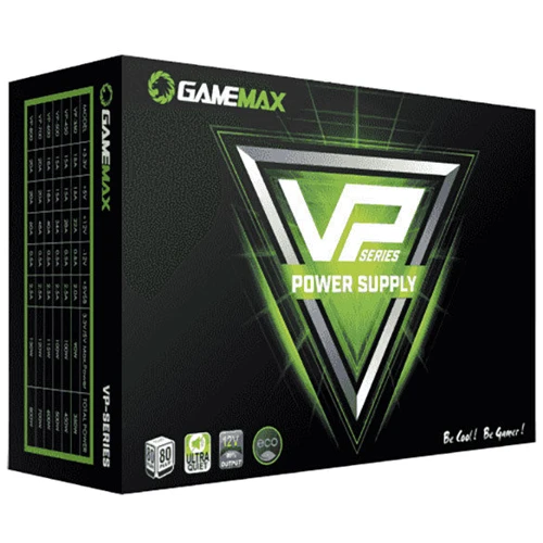 Блок питания GAMEMAX 800W (VP-800): КПД, % 80