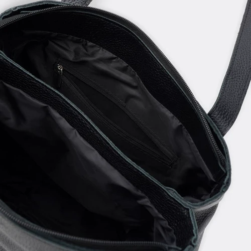 Женская сумка через плечо Ricco Grande черная (1L687bl-black): Тип ручки С двумя ручками, Длинная ручка
