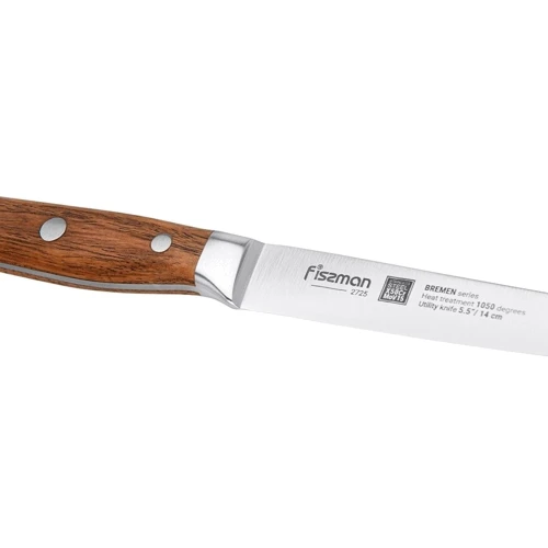 Универсальный нож Fissman Bremen 13 см (2725): Рукоятка Дерево