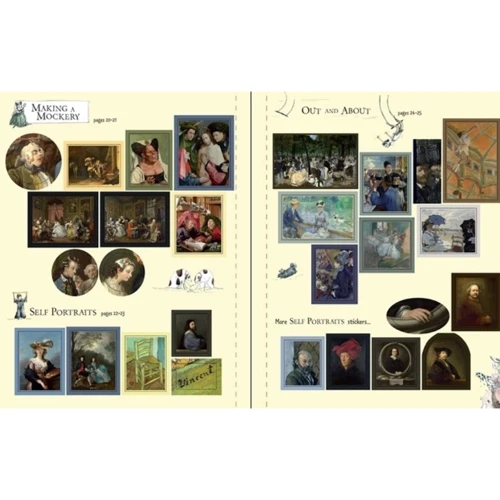 Art Sticker Book / Книга з художніми наліпками: Количество страниц 32