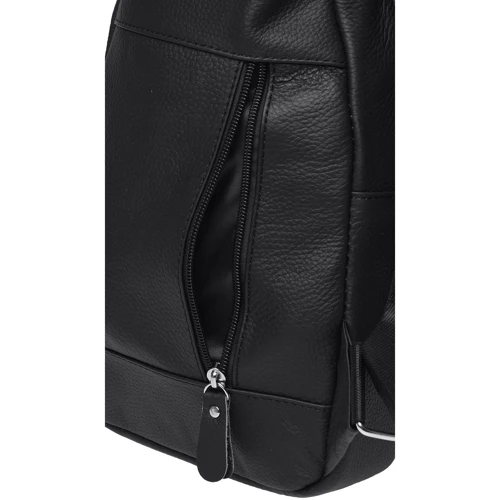 Чоловіча сумка-слінг Borsa Leather чорна (K1318-black): Тип ручки Плечовий ремінь, Без ручки
