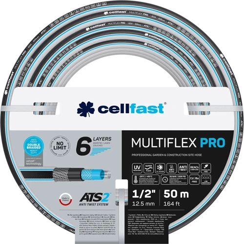 Шланг садовый Cellfast MULTIFLEX 1/2" 50м (13-802)