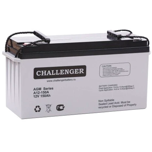 Аккумулятор Challenger A12-150A (AGM,12В, 150Ач): Тип AGM