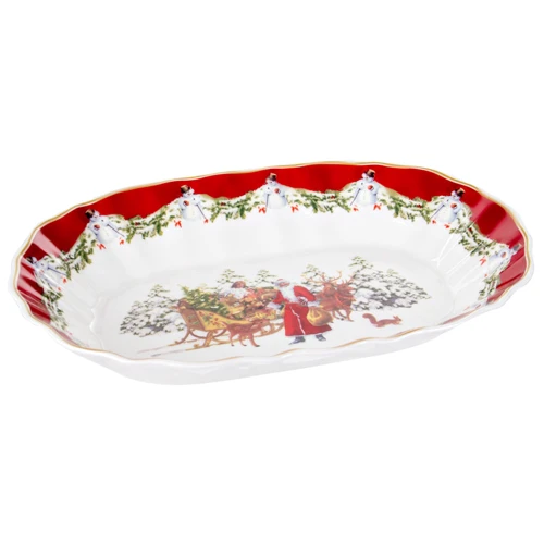Страва Lefard Christmas Collection 29х19х5.5 см (986-134): Форма овальная