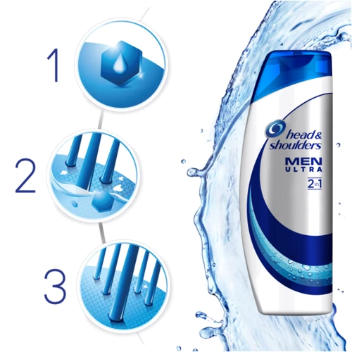 Head & Shoulders 400 ml Men Ultra Шампунь 2в1 против перхоти Комплексный уход: Пол Для мужчин