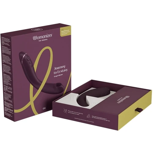 Вибратор для точки G с вакуумной стимуляцией Womanizer OG Aubergine