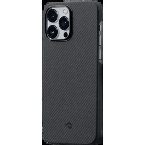 Чехол для iPhone Pitaka MagEZ Case 3 Twill 600D Black/Grey (KI1401PA) for iPhone 14 Pro: Цвет черный