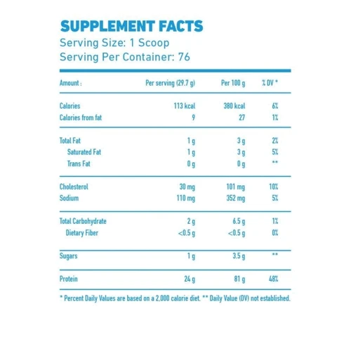 Протеин MEX Hydro Whey Pro 2270 g /76 servings/ Vanilla: Вид Сывороточные