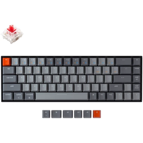 Клавиатура Keychron K6 68 Key Gateron White LED Red (K6O1_KEYCHRON)