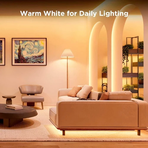 Стрічка світлодіодна розумна Govee H612 Strip Light S With Protective Coating, 5м, RGBICW, WI-FI/Bluetooth, білий (H612ACD1)