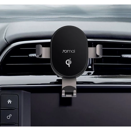 Держатель Xiaomi Car Holder Fast Wireless Charger Air Vent 70mai 10W Black (MidrivePB01) фото 5