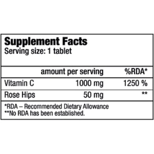 BioTechUSA Vitamin C 1000 100 tabs: Пол Унисекс