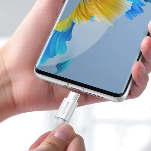 Кабель Baseus Cable USB-C to USB-C Superior Series PD 100W 1m White (CATYS-B02) фото 4