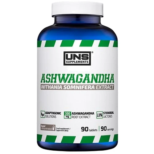 Бустер тестостерону UNS Ashwagandha Ашваганда 90 таблеток