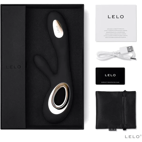 Вибратор-кролик Lelo Soraya Wave, 21.8х4.6 см (чёрный)