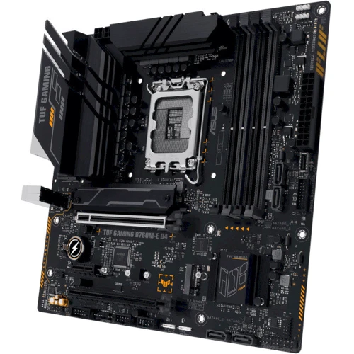 Asus TUF Gaming B760M-E D4: Разъемы на задней панели HDMI, DisplayPort, Ethernet RJ-45, USB 3.2 Gen 1, USB 3.2 Gen 2, USB 2.0
