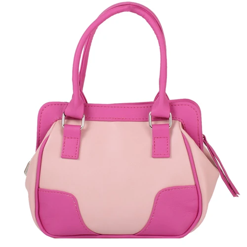 Женская сумка саквояж Laskara розовая (LK-10247-pink-fuchia)
