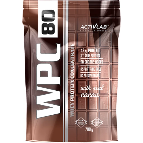 Протеин Activlab WPC 80 Standard 700 g /23 servings/ Chocolate Nuts