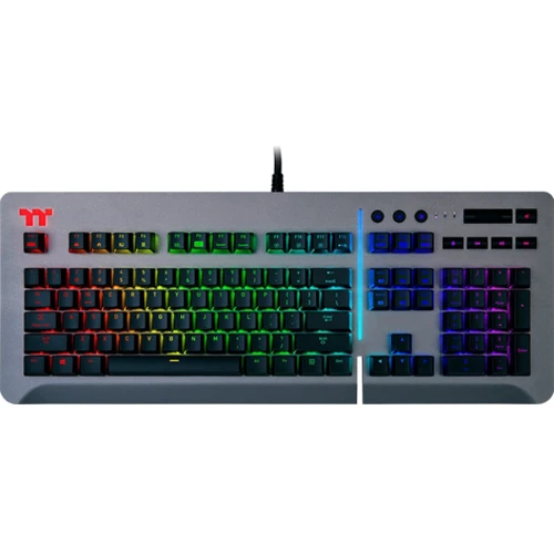 Клавиатура Thermaltake Level 20 RGB Titanium Cherry MX Speed Silver Space Gray (KB-LVT-SSSRRU-01): Тип клавиатуры игровая