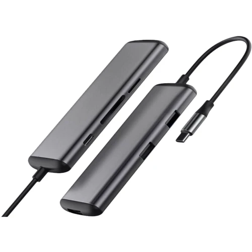 Адаптер Xiaomi Adapter Hagibis USB-C to HDMI + USB-C + SD + 2xUSB3.0 Grey (UC39-PDMI): Інтерфейс підключення USB-C