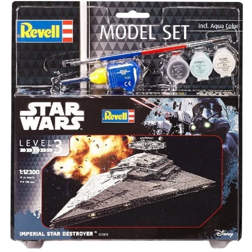 Сборная модель Revell набор Космический корабль Звездный Разрушитель уровень 3 м 1:12300 (RVL-63609): Масштаб 1:12300